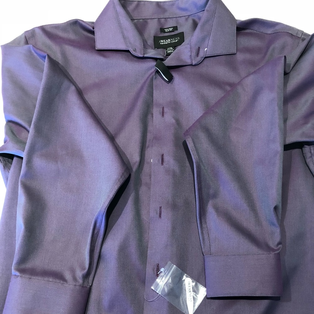 Kenneth Cole Purple Men’s Dress Shirt Size XL